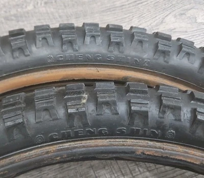 OLD SCHOOL 70's CHENG SHIN 183C 20x2.125 BMX TIRES VINTAGE MOTOCROSS  - Image 1 of 4