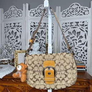 Coach F13113 Beige Soho Shoulder Bag - Picture 1 of 7