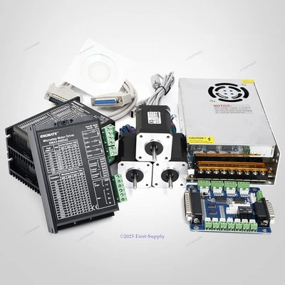 3 Axis CNC Kit Digital Stepper Driver Nema17 97oz-in Stepper Motor & 24V PSU - Image 1 of 4