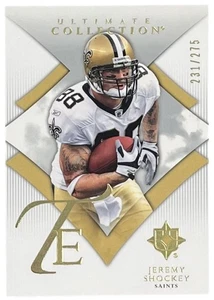 2008 Upper Deck Ultimate Collection #45 Jeremy Shockey New Orleans Saints /275 - Picture 1 of 2