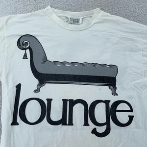 Vintage Lounge Lizard Double Sided Shirt Mens Large/XL White Art Tee - Picture 1 of 9