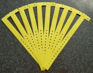 50 3/4" x 10" GELBE VINYL ARMBÄNDER, ARMBÄNDER FÜR VERANSTALTUNGEN - Bild 1 von 1