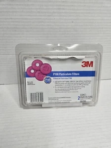 New 3M 2097 NIOSH P100 Particulate Mask Filter with Organic Vapor 2 Pairs - Picture 1 of 4