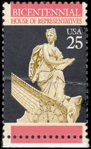 US Stamp #2412 - 1989 25¢ House of Representatives, G/VG, MNH, OG - Picture 1 of 2