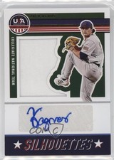 2023 USA Baseball Stars & Stripes Silhouettes Signatures Jerseys Zach Agnos Auto