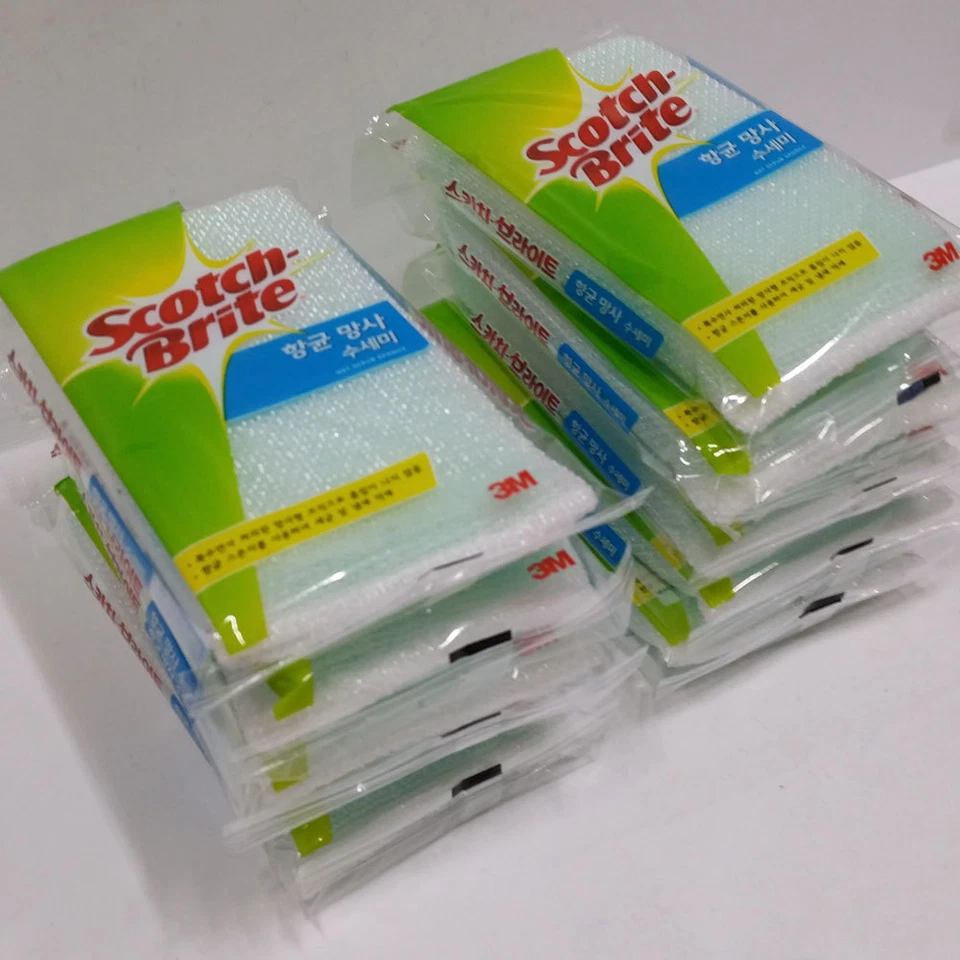 3M Scotch-brite Net-1 Heavy Duty Kitchen Scrub Sponge Multi-purpose 10 Pcs