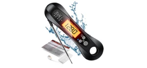 Grilling Thermometer Digital Kitchen Meat Cooking Waterproof Instant Read Light - Picture 1 of 8