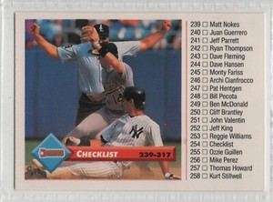 1993 Donruss Baseball Card #264 Checklist for Cards 239-317