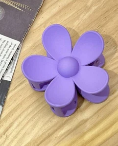 Purple large flower hair claw hair clips new purple hair clip - Picture 1 of 2