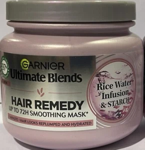 Garnier Ultimate Blends remedio capilar mascarilla suave infusión de agua de arroz 340 ml nuevo* - Imagen 1 de 3