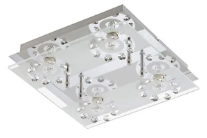 Deckenleuchte 4xG9 je max. 28W 380lm mit Glaskristall Dekor - Bild 1 von 6