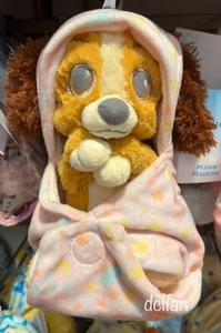 Disney Parks Babies Baby LADY and the Tramp Blanket Pouch Plush NEW - Picture 1 of 2