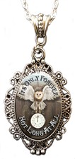 Alkemie & Artistry labyrinth Cameo Pendant Necklace Its Only forever Not Long 