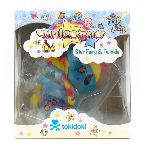 Tokidoki STAR FAIRY & TWINKLE UNICORNO Bambino Vinyl Figure Recolor Box Not Mint Cover