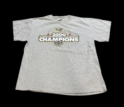 Camiseta DE COLECCIÓN Baltimore Ravens Super Bowl XXXV Campeones AFC 2000 Talla Grande Foto 1 de 4