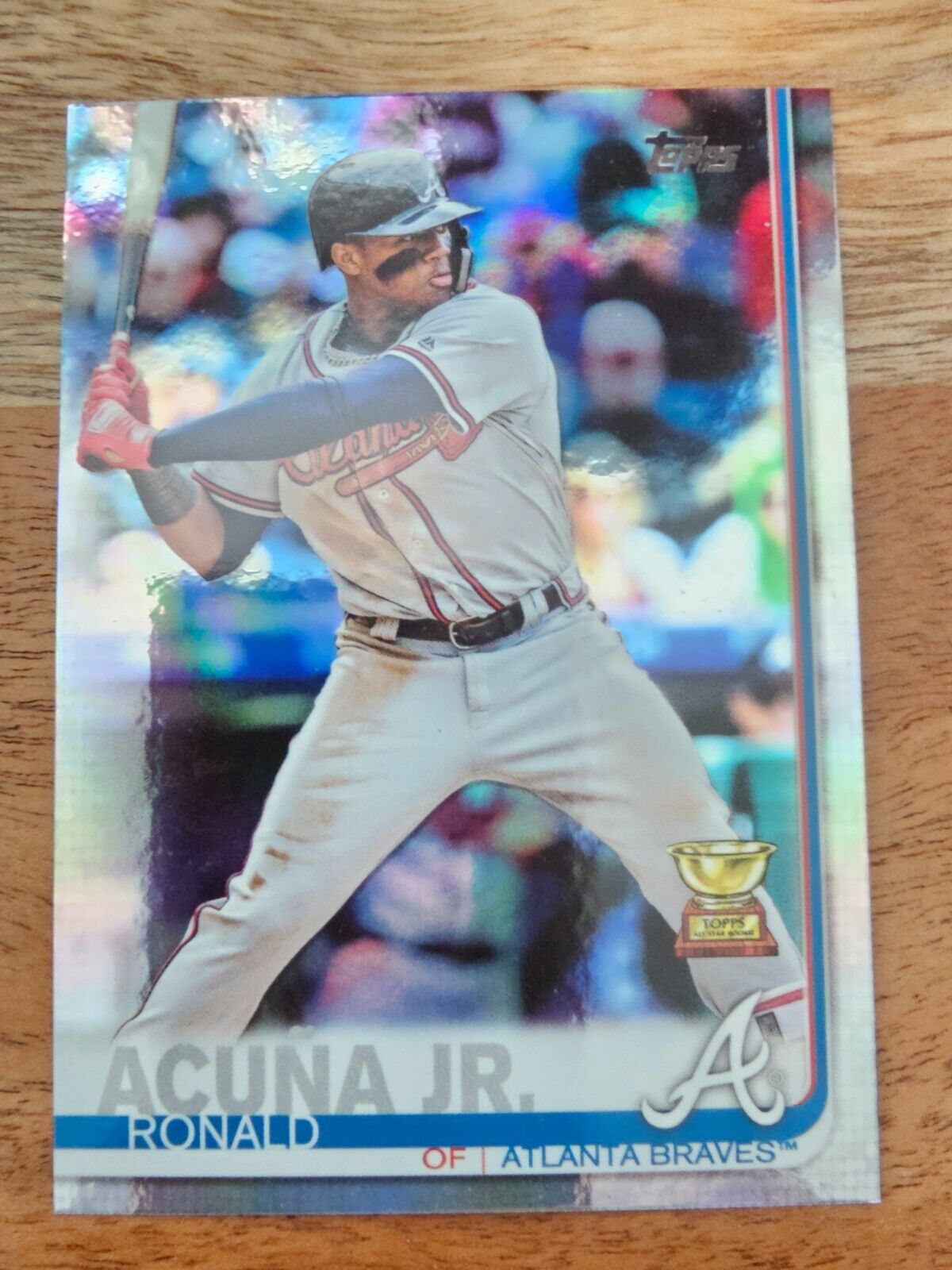 RONALD ACUNA Jr. 2019 Topps Series 1 1 Rainbow Foil Rookie Cup