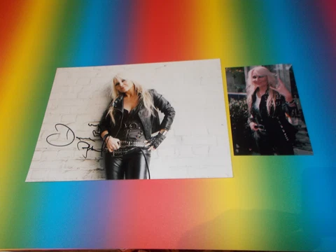 Doro Pesch Warlock sexy signed autograph Autogramm 8x11 inch photo in person Cover