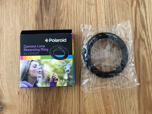 Quality 52mm Macro Reverse Lens Adapter Ring for CANON Lenses 