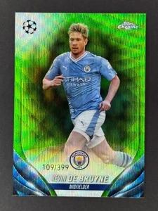 2023-24 Topps Chrome UCC #85 Kevin De Bruyne Neon Green Wave Refractor  /399 - Picture 1 of 2