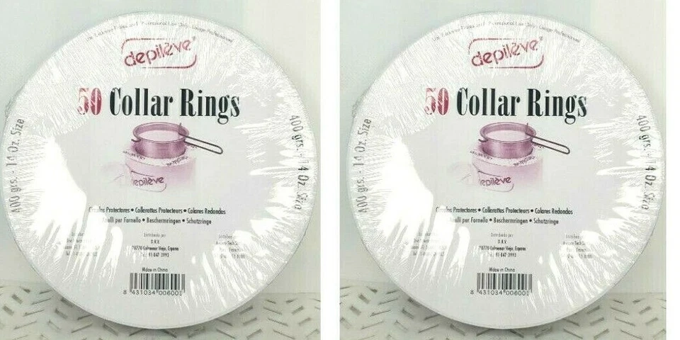  ANILLOS DE CUELLO Depileve 14 oz tamaño (003) 2 x 50 = 100 anillos Foto 1 de 1