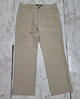 Pantalones de mezclilla Alberto Tom Ceramica corte cómodo beige tostado 52 para hombre 36x32 Foto 1 de 4