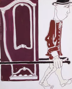 Mircea Marosin (1921-2007) - Contemporary Mixed Media, The Barefoot Man - Picture 1 of 2