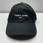 Tommy Jeans Baseball Cap Black Mens OSFM Strapback Embroidered Logo