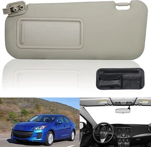 Left Driver Side Sun Visor Compatible with Mazda 3 2010 2011 2012 2013 BBM2-69-3 - Picture 1 of 12