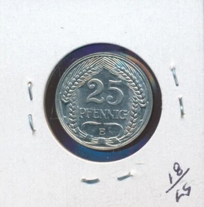 GERMANY - 1911-E - 25 PF. - - BU - #9303 - SCARCE - Picture 1 of 2