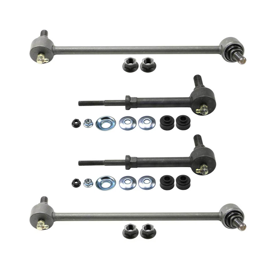 Juego de 4 eslabones de barra estabilizadora delantera trasera MOOG para Equinox Terrain Pontiac Torrent V6 Foto 1 de 4