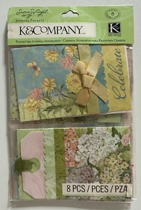 Tasche per diario floreale K & Company Susan Winget - 8 pezzi - Bellissime! - Foto 1 di 3