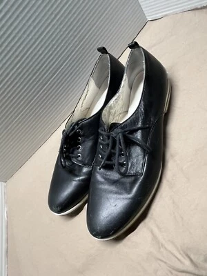 Calvin Klein casual oxford flat lace up Shoes Black in kassia shiny Style size 7 - Image 1 of 4