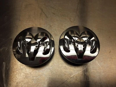 2013-2024 Dodge Ram 1500 OEM Pair of 2 Chrome Center Caps 1LB72TRMAB - Image 1 of 4