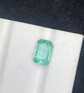 4.65 carat natural cut emerald shaped kunzite loose Gemstone From Afghanistan - Picture 1 of 9