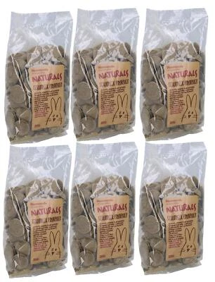 AB TOOLS 6 Stück Kleintier Haustier Leckerli Kaninchen Meermeer Natur Leckerli Bockshornklee Crunchies