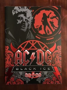 AC/DC BLACK ICE 08/09 Tour Book Libro Programma Mint Angus Young - Foto 1 di 5