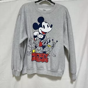 Disney Mickey Minnie & Friends Damen-Sweatshirt Größe XXXL 21 Junioren grau blau - Bild 1 von 7