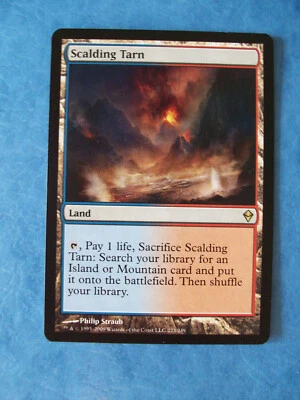 MTG Magic the Gathering SCALDING TARN ZENDIKAR LP (a) ACTUAL PICTURES - Image 1 of 2