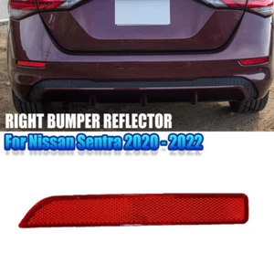 Reflector de parachoques trasero lado derecho compatible con Nissan Sentra SR SV S 2,0 L 2020-2021 2022 - Imagen 1 de 10