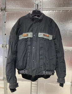 First Gear Kenya Motorcycle Jacket - Mens 2XL Tall - Black - Hydration Pouch - Picture 1 of 14