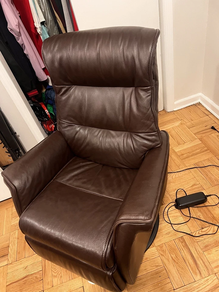 Silla reclinable relajante IMG Chelsea RMS299 mediana potencia cuero marrón oscuro Foto 1 de 4
