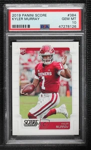 2019 Score Rookies Kyler Murray #384 PSA 10 GEM MT Rookie RC - Picture 1 of 4