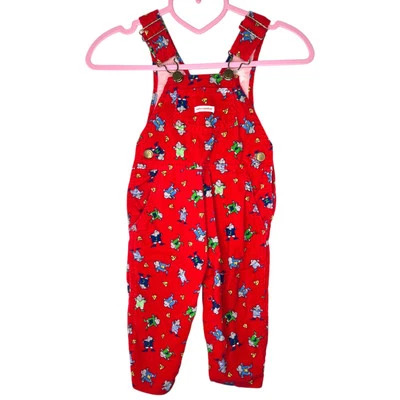 Mono de pana Cutecumber vintage talla 18 meses rojo fútbol ratones broches de presión Foto 1 de 4