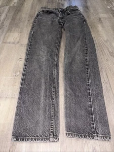 Vintage Levis 505 Jeans Herren 26x31 Schwarz Regular Fit Straight Leg Orange Tab 90s - Bild 1 von 6