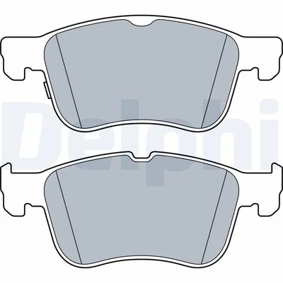 DELPHI LP3520 Brake Pad Set, disc brake for FORD - Bild 1 von 4