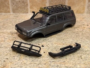 FMS FCX18 Land Cruiser 80 Complete Body In Gray - Picture 1 of 5