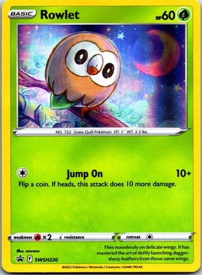 Rowlet - Holo Promo SWSH: Sword & Shield Promo Cards SWSH/220 NM - Image 1 of 2