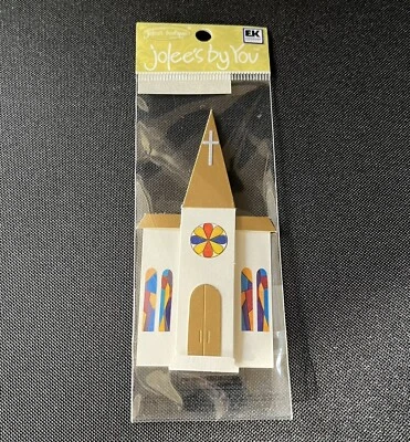 EK Success Jolee’s By You Boutique Dimensional Handmade Embellishment CHURCH - Image 1 of 4