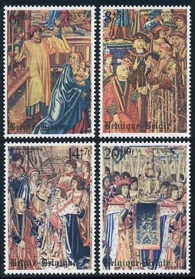 Belgium B978-B982,MNH.Mi 984-987,Bl.48. Millennium of Brussels,1979. Tapestries. - Image 1 of 2