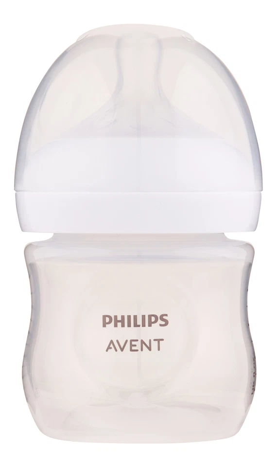 Biberón natural Philips Avent con pezón de respuesta natural transparente 4 oz. Foto 1 de 1